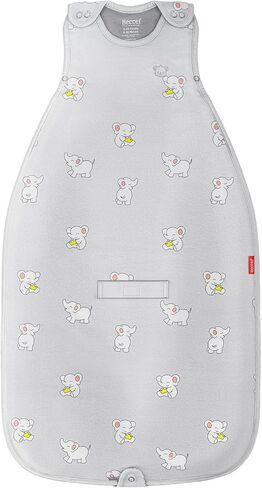 HECCEI Merino Wool & Cotton Baby Sleep Sack, All-Season 2-Way Zipper Baby Sleeping Bag, Adjustable Fit Baby Wearable Blanket (Cosmos Blue) in Saudi Arabia