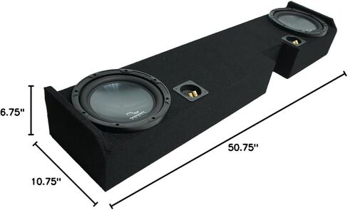 حزمة Harmony Audio Bundle متوافقة مع Ford F250 F350 2001-2014 HA-R104 Dual 10" Sub Box Enclosure in Kuwait