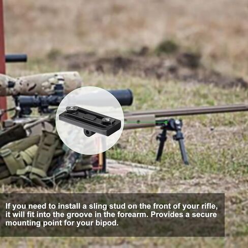 FANAUE Bipod محول Bipod Mount Sling Stud 3 T-صواميل 3 براغي و1 مفتاح ربط (محول Mlok bipod) in Kuwait