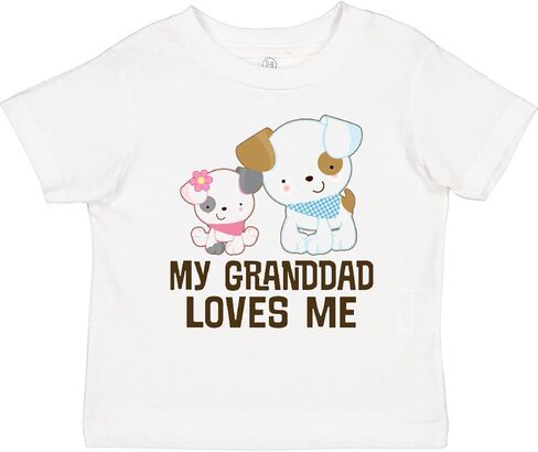 inktastic My Granddad Loves Me Granddaughter Girls Toddler T-Shirt in Saudi Arabia