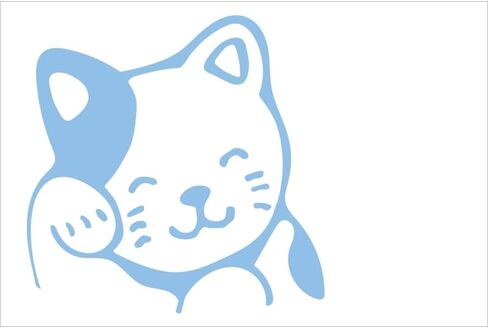 Blue Cattitude Sign in Saudi Arabia