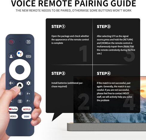 جهاز تحكم عن بعد صوتي جديد مناسب لجهاز عرض PUTRIMS 4K K12 مع مساعد Google الصوتي ووظيفة الصوت in Kuwait