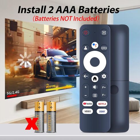 جهاز تحكم عن بعد صوتي جديد مناسب لجهاز عرض PUTRIMS 4K K12 مع مساعد Google الصوتي ووظيفة الصوت in Kuwait