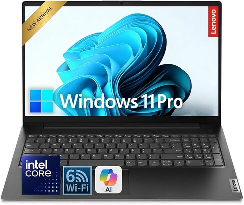 كمبيوتر محمول Lenovo V15 للأعمال والإنتاجية، شاشة 15.6 بوصة FHD، معالج Intel قوي، ذاكرة الوصول العشوائي 40 جيجابايت، 1 تيرابايت SSD، عمر بطارية طويل، مصراع الخصوصية، صوت دولبي، لوحة مفاتيح هادئة، Windows 11 Pro in Kuwait
