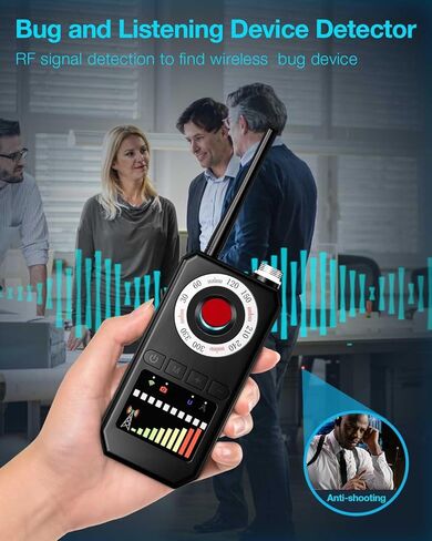 كاشفات الكاميرا الخفية، كاشفات الأخطاء، كاشف تعقب نظام تحديد المواقع العالمي (GPS)، قلم خصوصية البطل، كاشف الترددات اللاسلكية، كاشف مكافحة التجسس، كاشفات أجهزة الاستماع في السفر، السيارة، الحمام، المكتب، الفندق لحماية الخصوصية؛ (أسود) in Kuwait