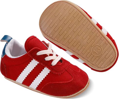 Adorable Baby Shoes for Boys Girls Non Slip Breathable Lightweight Infant Walking Shoes Comfy Pull On Newborn Baby Sneakers in Kuwait