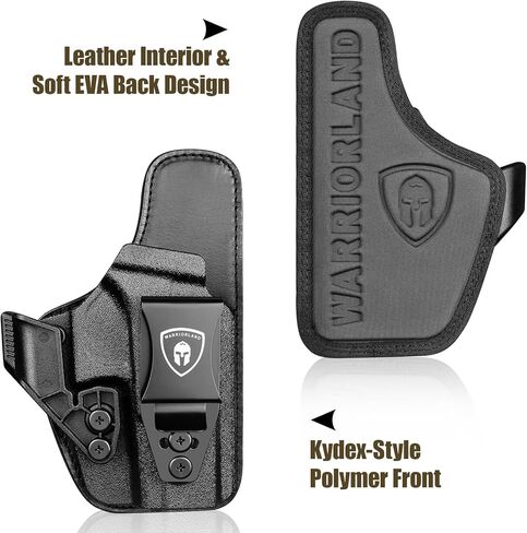 حافظة هجينة من WARRIORLAND IWB، تناسب Glock 17/19 /19X/19V/22/23 Gen3-5 & G21/31/32/34/35 Gen3-4 & G44/45/47/49 وإصدار MOS/V للنماذج المدرجة وPSA Dagger Compact & Ruger RXM، حافظة حمل مخفية in Kuwait
