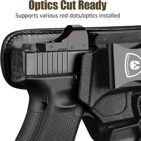 حافظة هجينة من WARRIORLAND IWB، تناسب Glock 17/19 /19X/19V/22/23 Gen3-5 & G21/31/32/34/35 Gen3-4 & G44/45/47/49 وإصدار MOS/V للنماذج المدرجة وPSA Dagger Compact & Ruger RXM، حافظة حمل مخفية in Kuwait