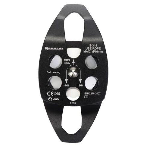 SEPEAK 30kN Large Rescue Pulley Sheave with Swing Plate CE UIAA, Portable Outdoor Climbing Pulley for Backyard Zipline,Fits Rope up to 16 mm/Holds Up to 6750lbs in Saudi Arabia