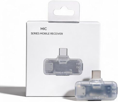 لجهاز استقبال الهاتف المحمول من سلسلة DJI Mic، محولات الهاتف المحمول من النوع c، التوصيل والتشغيل، متوافق مع DJI Mic Mini/Mic 2/Mic 3/iPhone/الهاتف الذكي/PC/Mac، محول USB C in Saudi Arabia