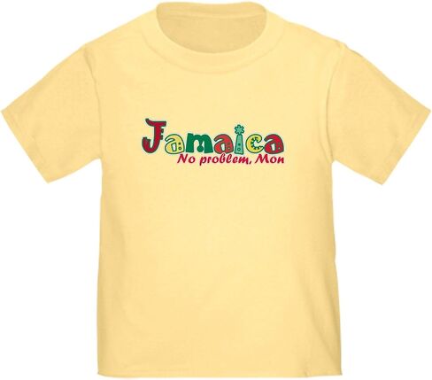 CafePress Jamaica No Problem Toddler T Shirt Cute Toddler Graphic Tee, 100% Cotton in Saudi Arabia