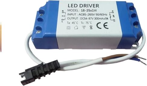 Supply 18-25W Plastic Shell Low PF Flicker-Free Constant Current Panel Light Downlight Spotlight Isolation Indoor LED Drive Power Supply(18-25W(260-280MA)) in Kuwait