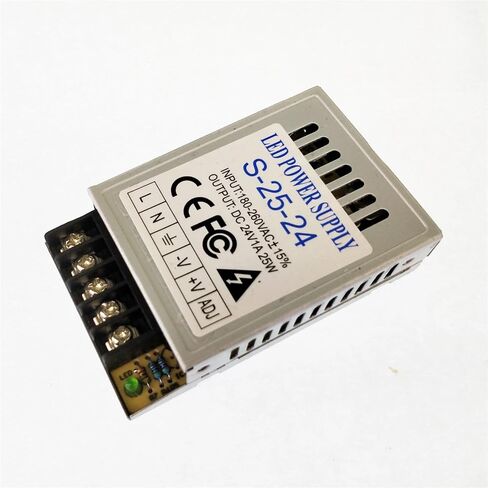 10pcs LED Power Supply 12V 24V 25W LED Strip Switch Driver 220V 240V Adapter(180-260V_24V 25W) in Kuwait