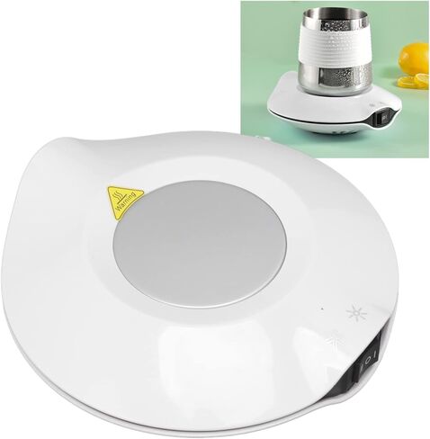 Smart Coffee Warmers USB Powered Cup Warmer Electric Beverage Warmer Cooling Heating Pad for Coffee Tea Milk Mug Lover Dad Mom White in Saudi Arabia