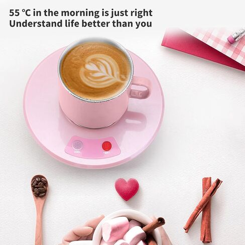 USB Coffee Mug Warmer with 55°C Constant Temperature Desktop Mug with Cool Heat Button for Desk Office in Saudi Arabia
