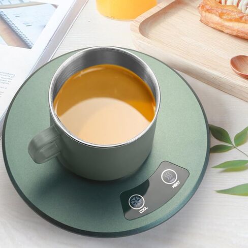 USB Coffee Mug Warmer with 55°C Constant Temperature Desktop Mug with Cool Heat Button for Desk Office in Saudi Arabia