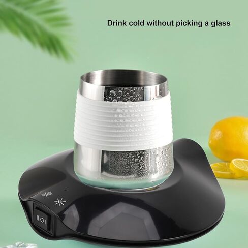 Coffee Cup Heater Warmer Cooler USB Powered Quick Heating Auto Shut Off Portable Beverage Warmer for Office Home Students Workers ABS Aluminum Alloy 155x55mm in Saudi Arabia
