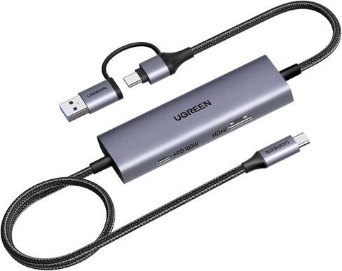 بطاقة التقاط فيديو UGREEN 2K@30 هرتز USB C مع حلقة HDMI 100 وات PD 4K@30 هرتز، بطاقة التقاط USB 3.0 1080P 60 إطارًا في الثانية للبث بوقت استجابة منخفض YUY2 VR متوافق مع المحول، سطح البث، Quest 3 in Kuwait
