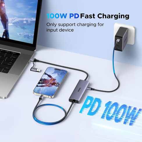بطاقة التقاط فيديو UGREEN 2K@30 هرتز USB C مع حلقة HDMI 100 وات PD 4K@30 هرتز، بطاقة التقاط USB 3.0 1080P 60 إطارًا في الثانية للبث بوقت استجابة منخفض YUY2 VR متوافق مع المحول، سطح البث، Quest 3 in Kuwait