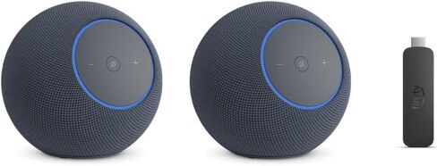 Alexa Home Theater Starter Kit with Echo Studio (newest model): Includes Echo Studio (2), Graphite, Fire TV Stick 4K Max in Saudi Arabia