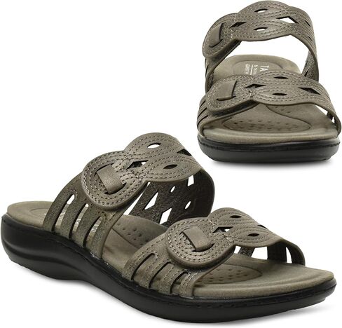 TARYN ROSE Women's Comfort Slide Sandal – Cushioned Footbed, Memory foam, and Adjustable Straps – Lightweight and Stylish for all day summer wear - TOKA in Saudi Arabia