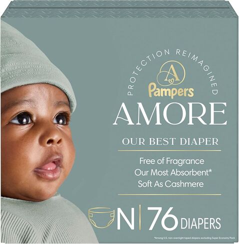 Pampers Amore, Size 2 (10-22 lbs), 74 Count, Our Best Diaper in Kuwait