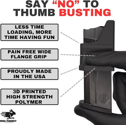 محمل السرعة لـ Smith & Wesson M&P Shield Plus 9 مم - محمل المجلات السريع والسهل - ملحقات لـ Shield Plus - أداة تحميل المجلات مع قبضة مريحة خالية من الألم in Saudi Arabia