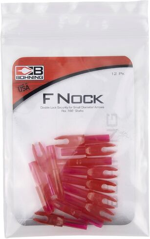 Bohning F Nock - .166 عمودًا (4 مم، VAP، Nano، Micro)، 12 حزمة، روبي in Saudi Arabia