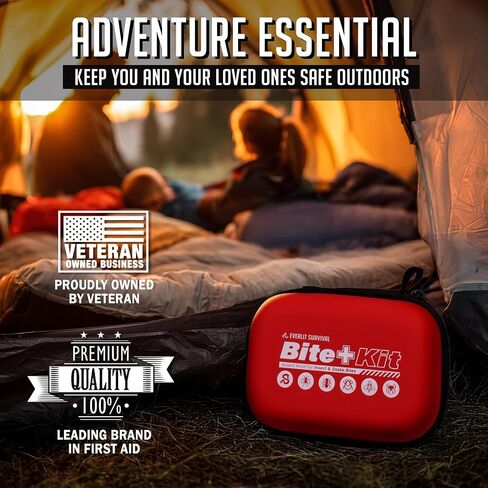 EVERLIT Bee Sting & Snake Bite Kit with Venom Extracto Pump, Essential First Aid Supplies, Insect Bug Outdoor Emergency Safety Kit for Hiking Backpacking Camping Fishing Travel in Saudi Arabia