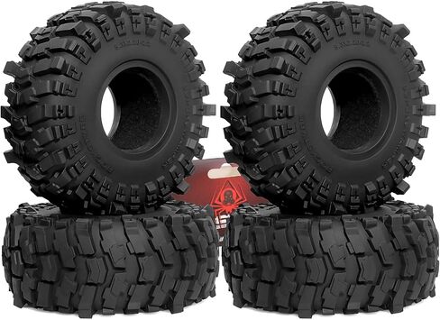 REDSPIDER•2.2 Crawler Tires 1/10 1/8 RC Soft Rubber Mud Tyres (4PCS) OD 135mm For RC Crawler Car Traxxas TRX4 TRX6 Axial SCX10 RC4WD D90 D110 TF2 Tamiya CC01 Gen7/8 2.2 Beadlock Wheel in Saudi Arabia