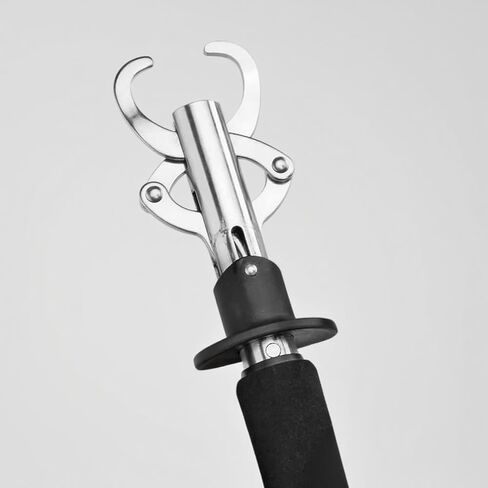 Fish Lip Gripper Scales Professional Fish Holder 304 Stainless Steel Grabber Large Fish Lip Grip Tool with 40 Pound Weight Scale Gift for Men (Black with Scales) in Saudi Arabia