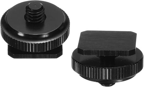 PATIKIL Hot Shoe Adapter 1/4" Male, 2 Pcs Hot Shoe Mount Adapter Camera Mount Screw Camera Video Light Converter for Microphone Holder Accessories 0.59x0.91x0.91 Inch in Saudi Arabia