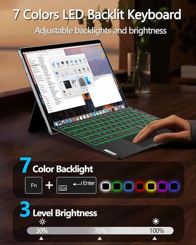 ORDA Surface Keyboard for Surface Pro 7+,Pro 7,Pro 6,Pro 5,Pro 4,Pro 3 in Saudi Arabia