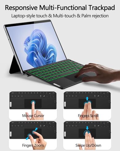 ORDA Surface Keyboard for Surface Pro 7+,Pro 7,Pro 6,Pro 5,Pro 4,Pro 3 in Saudi Arabia
