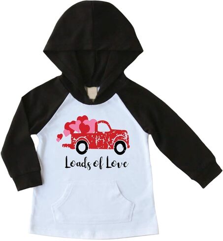 قميص Bump Beyond Designs للأطفال الصغار من نوع Loads of Love Vintage Truck للجنسين لعيد الحب in Saudi Arabia