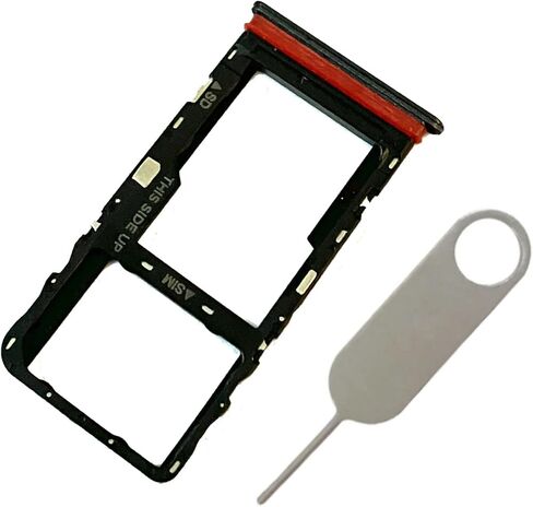 Single SIM Card Tray Slot Holder Micro SD Tray Replacement Parts for TCL 30 XL T671 T671G -Black in Saudi Arabia