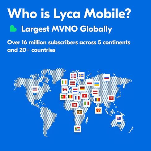 مجموعة بطاقات SIM مسبقة الدفع Lyca Mobile USA 5G/4G | نقاش ونصوص وبيانات غير محدودة على المستوى الوطني | اختر من بين الخطط غير المحدودة التي تبدأ من 10 دولارات شهريًا. in Saudi Arabia