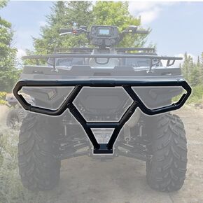 CPOWACE ATV Rear Bumper for Sportsman 450/570, Steel Rear Profile Brush Guard Sturdy Steel Tube Compatible with Polaris Sportsman 450 HO/ 570 Trail 2021 2022 2023 Accessories, Replace 2884847(Black)