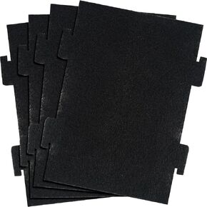 Activated Charcoal Filters for Microwave Oven Compatible With Kitchen Aid Low-Profile Model KMLS311HBL and Whirlpool Over the Range Microwave Hood Models W11282981 4 Pack
