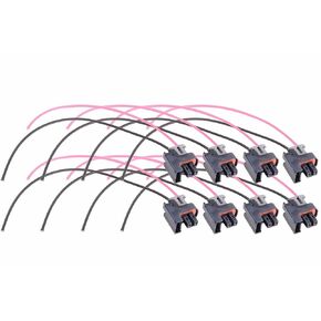 ICT Billet LS Truck Fuel Injector Wire Connector Pigtail Plug Mini Delphi Multec 2 (8 Pack) OEM Tooling, Connector, Lock, Seals, & Terminals WPINJ31X8