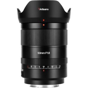 7artisans 50mm F1.8 Autofocus AF/MF Full Frame Portrait Camera Lens for Sony E-Mount A7 A7R A7S A9 A7C Mirrorless Cameras, Support Facial Eye Recognition