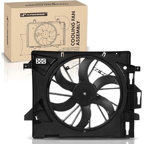 A-Premium Engine Radiator Cooling Fan Assembly Compatible with Select Dodge & Chrysler & Volkswagen & Ram Models - Grand Caravan 2008-2020, Town & Country 2008-2016, Routan 2009-2014, C/V 2012-2015