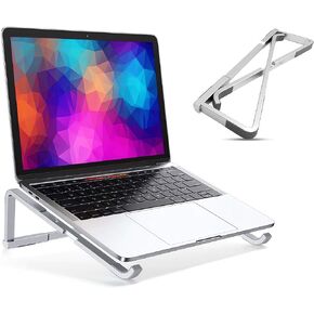 Laptop Stand for Desk, Portable Computer Stand for Laptop, Foldable Aluminum Laptop Holder, Ergonomic Laptop Riser, MacBook Air Pro Stand, Compatible with 11 to 15.6 Inches Notebooks