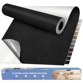 ONine Microfiber Couch Repair Kit, 55x12 inch Adhesive Fabric Patch, Multi-Color,Impervious Water，Suitable for Sofas, Tents, Handbags, Clothing, Car Seats, Furniture（Gray）