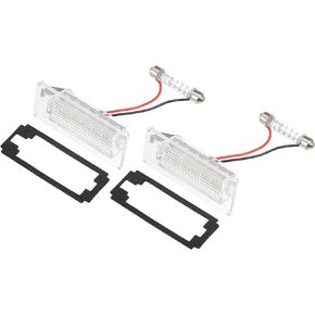 ACROPIX Car Exterior LED License Number Plate Light White Light Fit for Peugeot Boxer 2005-2020 No.1307272070 - Pack of 2