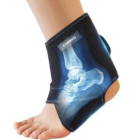 CAMBIVO Ankle Ice Pack Wrap for Swelling, Reusable Gel Packs Ankle Brace, Cold Therapy for Sprained Ankle, Plantar Fasciitis Relief, Foot Support