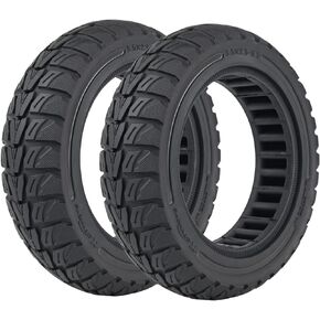 9.5x2.5-6.1 Off-Road Solid Tire Replacement for NIU KQi3 Pro/Max/Sport Scooter - Puncture-Free, Hassle-Free Maintenance - Anti-Skid, Shockproof 9.5 x 2.50 inch Tubeless Tire (Black 1Pc)