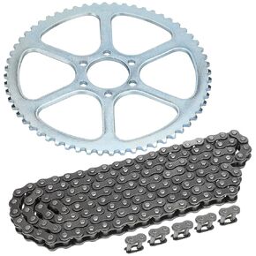 YOXUFA #35 Chain 140 Links Mini Bike Sprocket 60 Tooth for Coleman CC100X CT100U Motovox MBX10 MBX11 Monster Moto MM-B80 Doodle Bug DB30 79cc 97cc 100cc 2.5hp Mini Bike Go Kart Powersports Parts