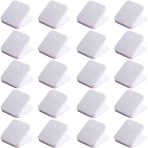 20Pcs White Plastic Chip Bag Clips Sealing Food Clips Snack Bag Clips Photo Clips Binder Clips Paper Clamps Hinge Clips Tape Adhesives and Fasteners