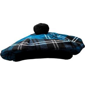 Scottish hat Traditional Tam o' Shatner Tammy Hat Made up of Tartan Acrylic Wool
